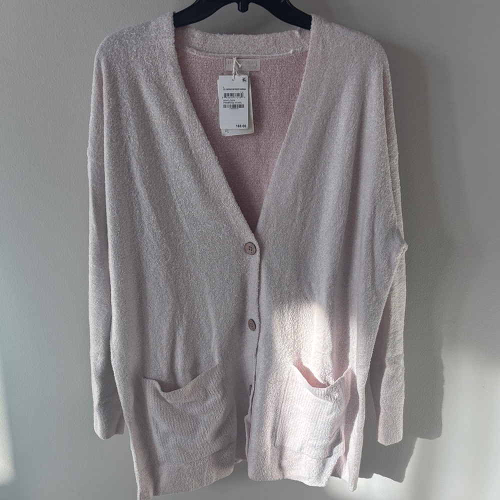 Barefoot Cozy Chic Primrose Pearl Pocket Cardigan